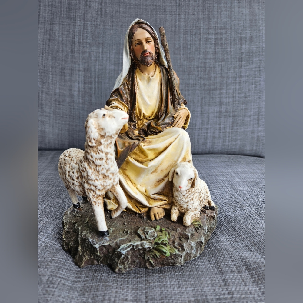Jesus As The Good Shepherd Statue